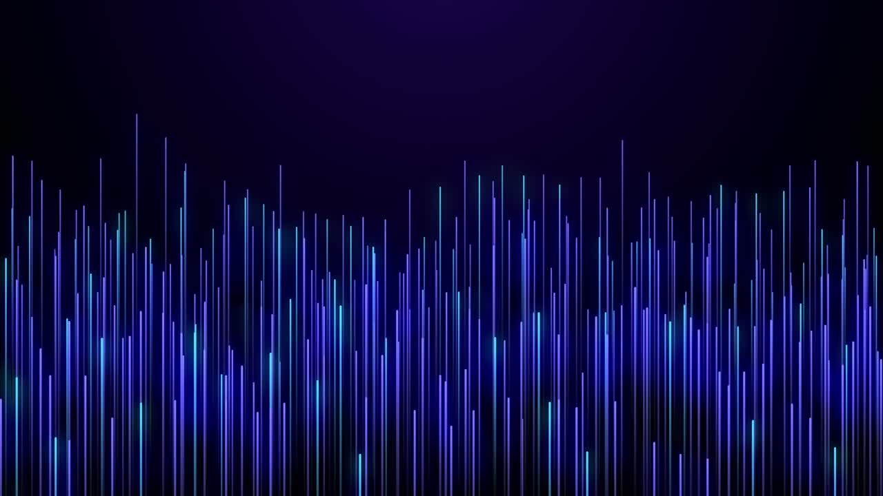 Abstract neon lines loop animation. Modern background, seamless motion design, screensaver, backdrop. 4k animated poster banner. neon lights purple, blue colors. minimal tech bg