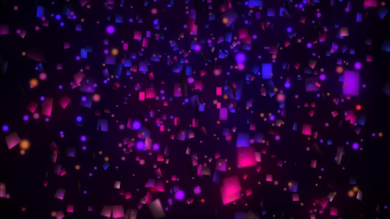 Colorful Purple Confetti Falling Animation Particle Background Seamles ...