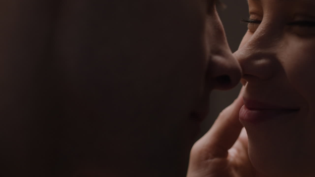 Close Affectionate Couple