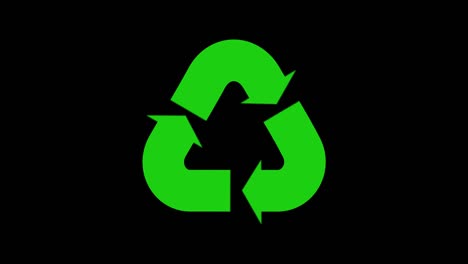 recycle arrow motion graphic animation.