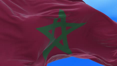 seamless loop of morocco flag.