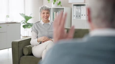 a woman in therapy talking to her therapist