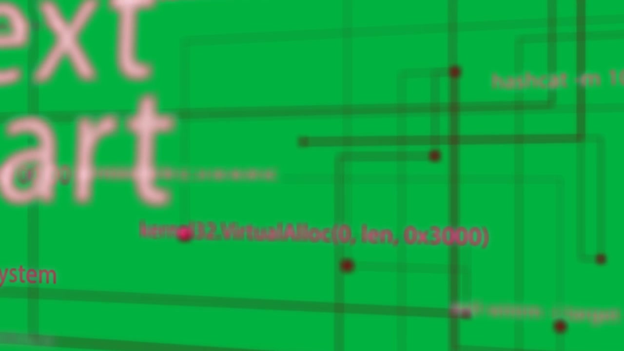 Pink 3D bubbles sliding, rotating on camera pan, revealing red neon grid on transparent BG