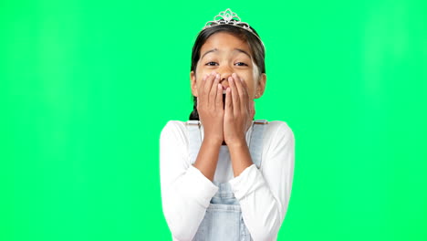 Mädchen,-Prinzessin-Und-Wow-Gesicht-Von-Green-Screen-Studio