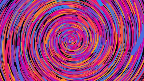 líneas radiales multicolores