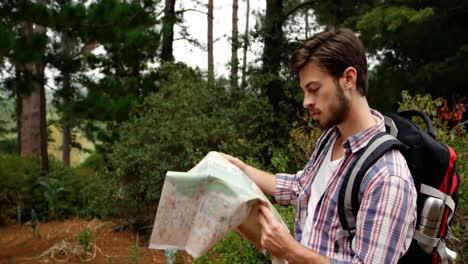 man holding a map