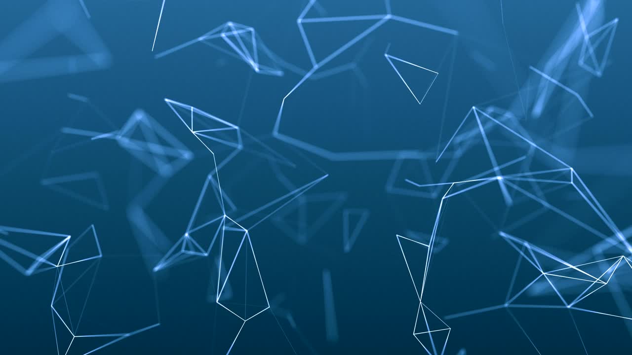 beautiful cg generated 3d seamless loop abstract background with geometry lines and dots