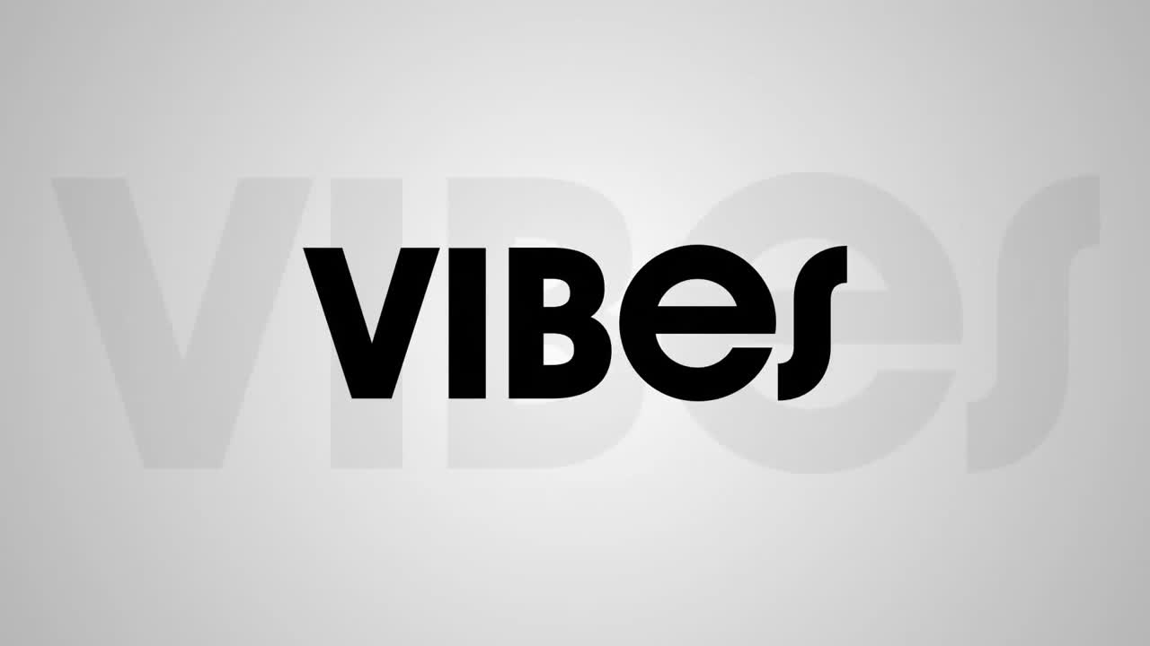 animación de texto con vibraciones sobre fondo blanco