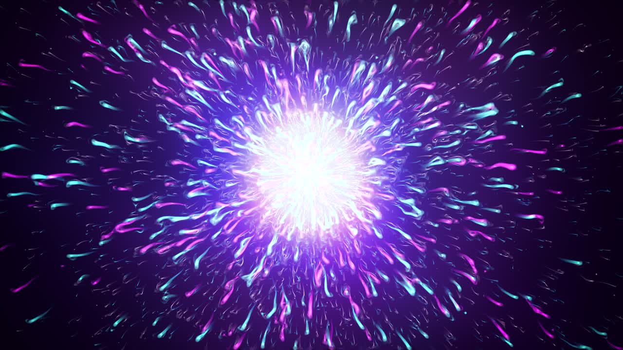 animación abstracta del bucle explosivo de partículas