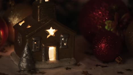 christmas miniature church decoration