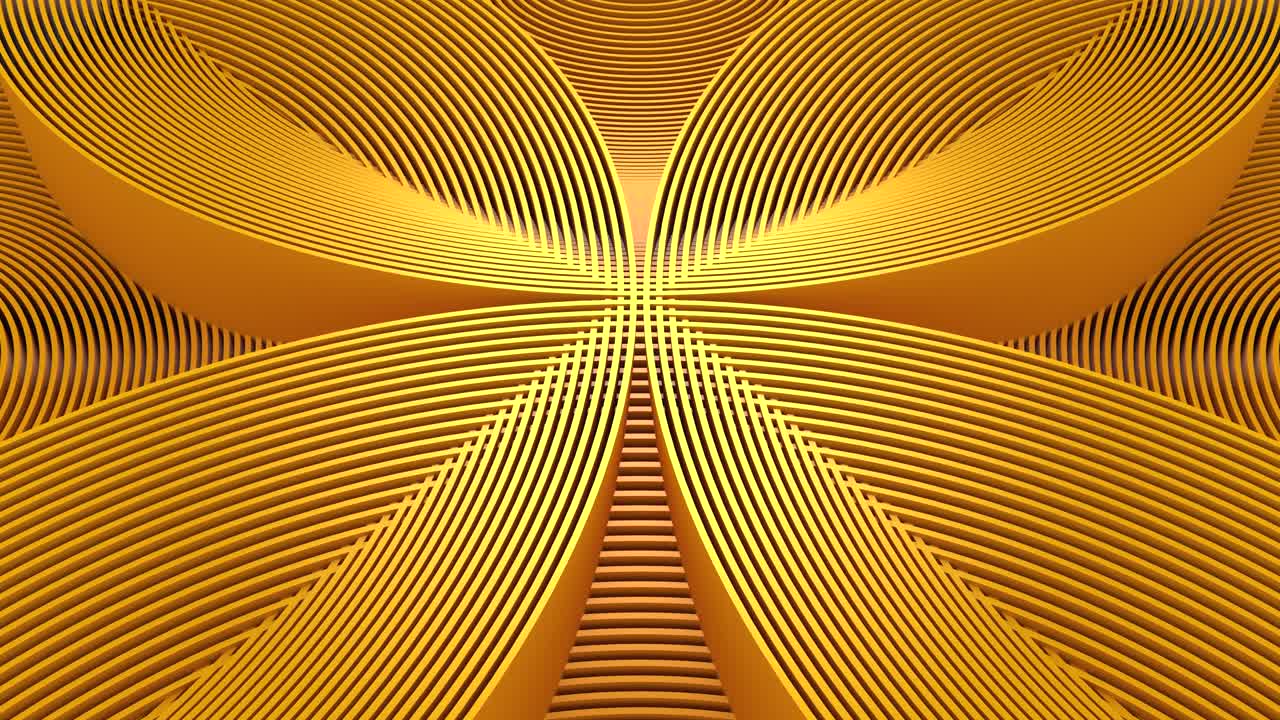 los círculos forman una onda.