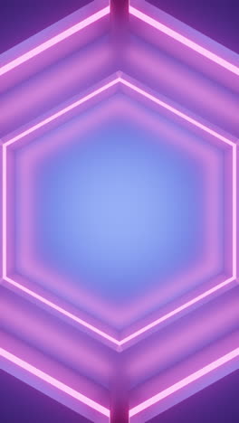 abstract neon hexagon background