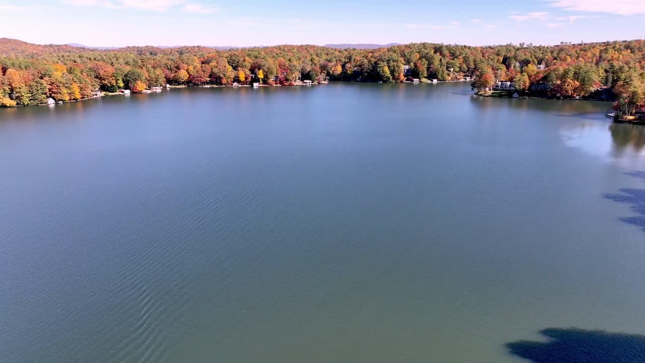 lake towaway, nc, 노스 캐롤라이나 가을