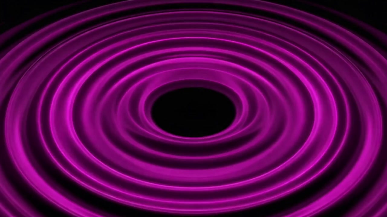 Ondulaciones moradas abstractas expandiéndose sobre fondo oscuro