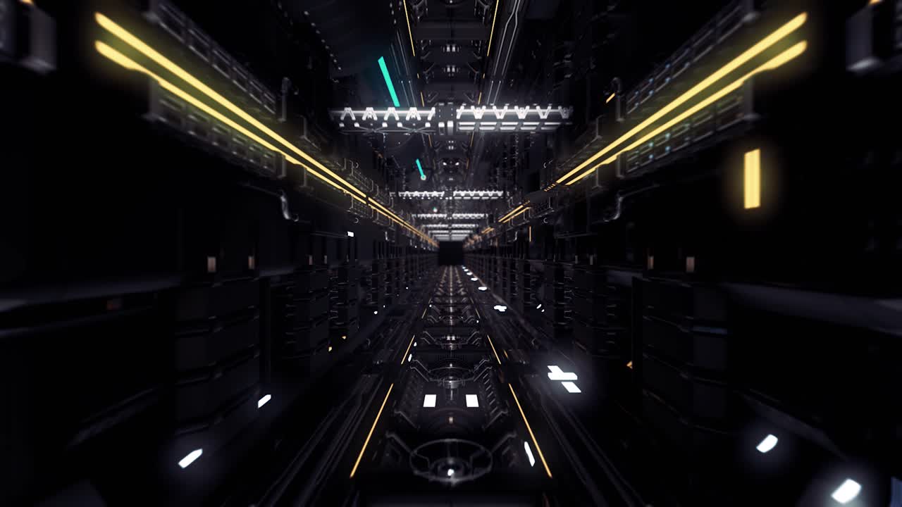 Futuristic Technological Corridor