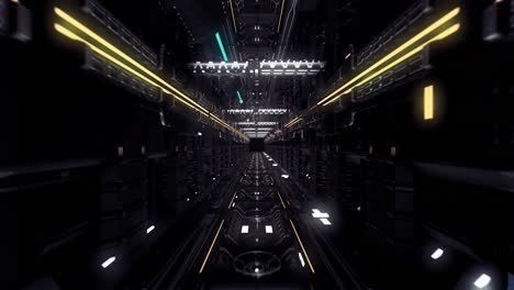 futuristic technological corridor