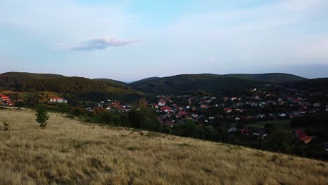 turning timelapse video from hungary, bükkszentkereszt lookout tower with the gorgeous mountains, forest and village in the background