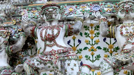 detailed view of ornate temple sculptures