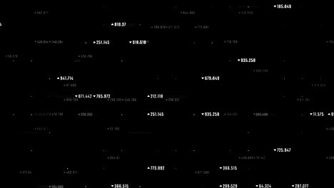 abstract trading screen with data moving upwards.