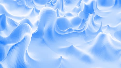 stylish blue white creative abstract low poly background in 4k. abstract wavy pattern move on surface in loop. smooth soft seamless animation. simple minimalistic geometric bg.