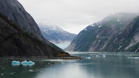 extraordinary natural beauty of endicott arm fjord, alaska.at the end of the waterway is dawes glacier.