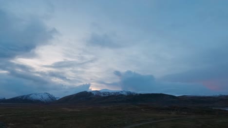 rolvsøya island, a mountain landscape in northern norway