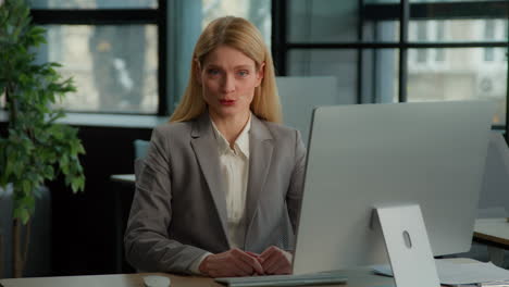 businesswoman giving a presentation