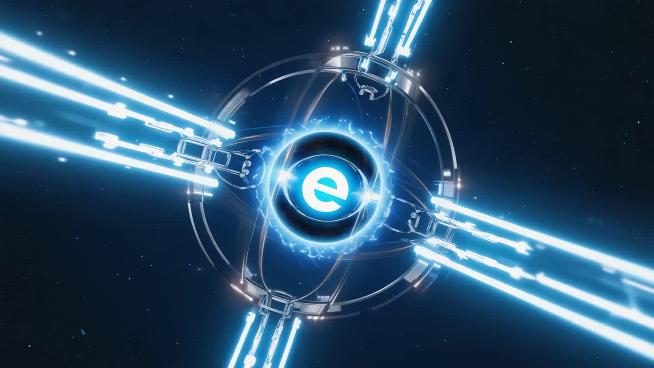 Abstract Futuristic Technology Logo