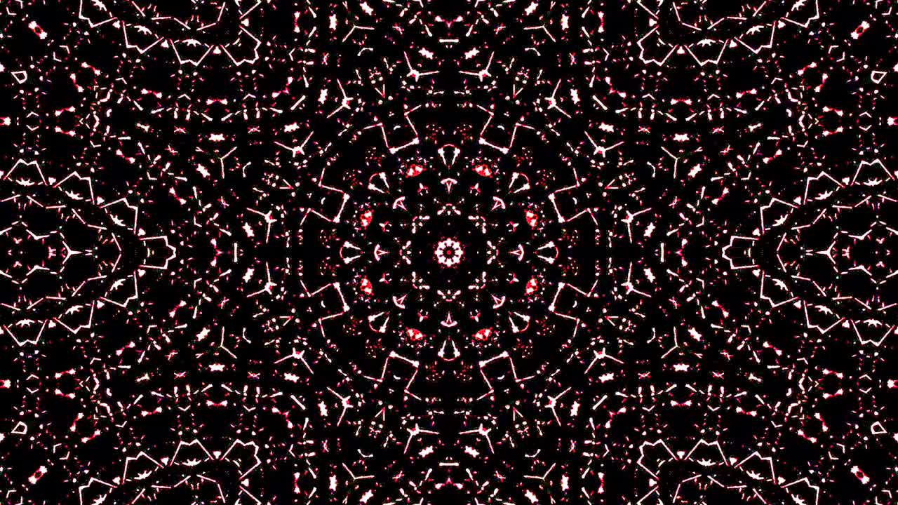 Beautiful abstract kaleidoscope that shines, a radiant light that regulates the subtle movements