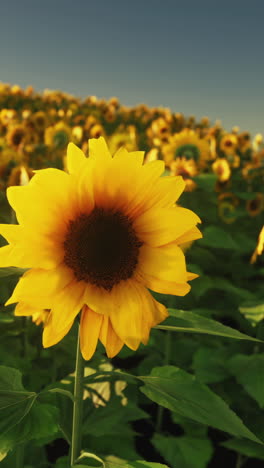 beautiful sunflower field