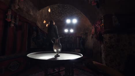 interior de las casas cónicas tradicionales de harran, sanli urfa, turquía