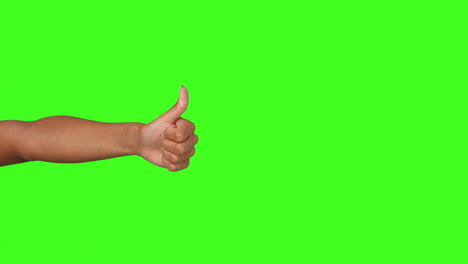 hand showing thumbs up