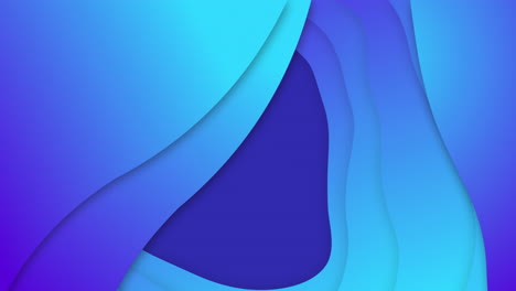 animación de formas azules que se mueven sobre un fondo negro.