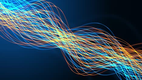 4k onda digital abstracta con partículas que fluyen movimiento de luz bucle fondos de animación.