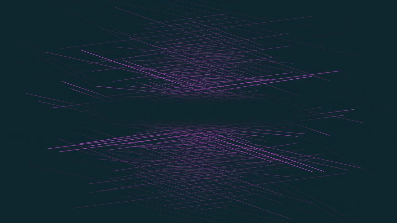 Futuristic and abstract geometric lines in dark space