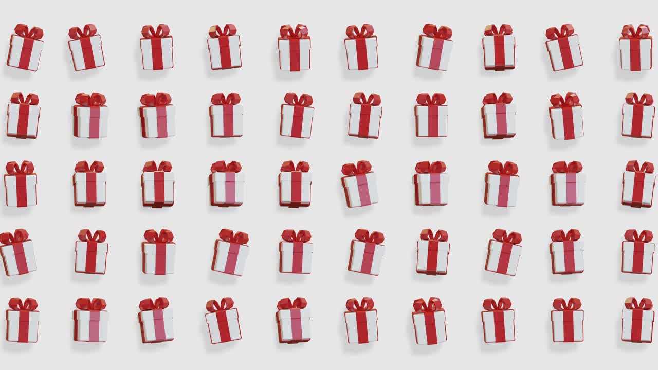 크리스마스 선물 타일 그리드 패턴