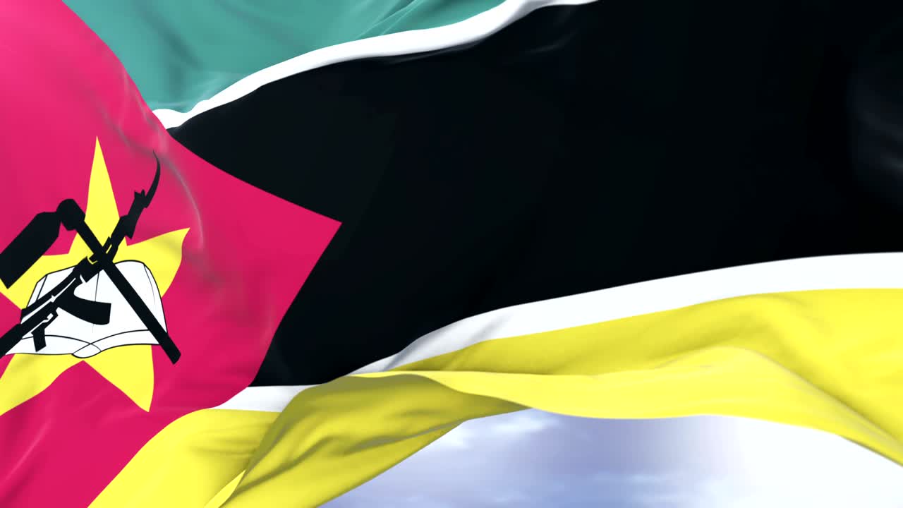 모잠비크 발이 바람에 흔들리는 느린 파란 하늘, 루프