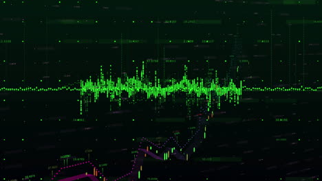 animación del procesamiento estadístico y del procesamiento de datos