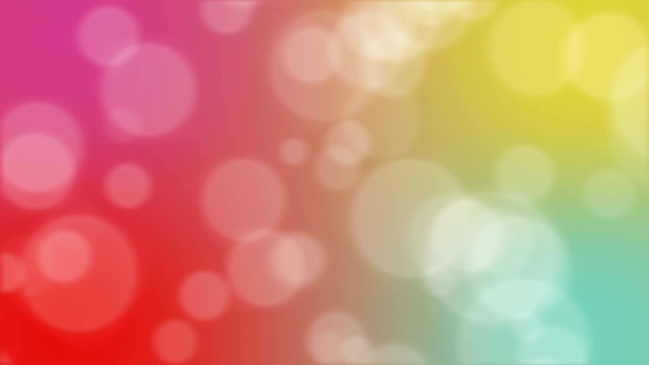 4k 다채로운 파란색 보케 배경 애니메이션