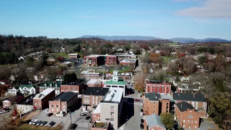 abingdon virginia aerial in 4k, abingdon, abingdon va