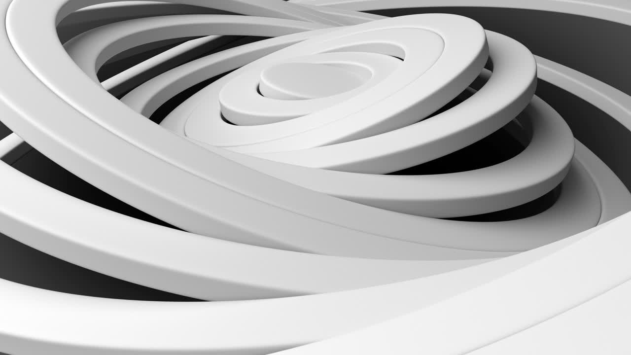 Abstract white circles waving, pattern of circles with the effect of displacement.