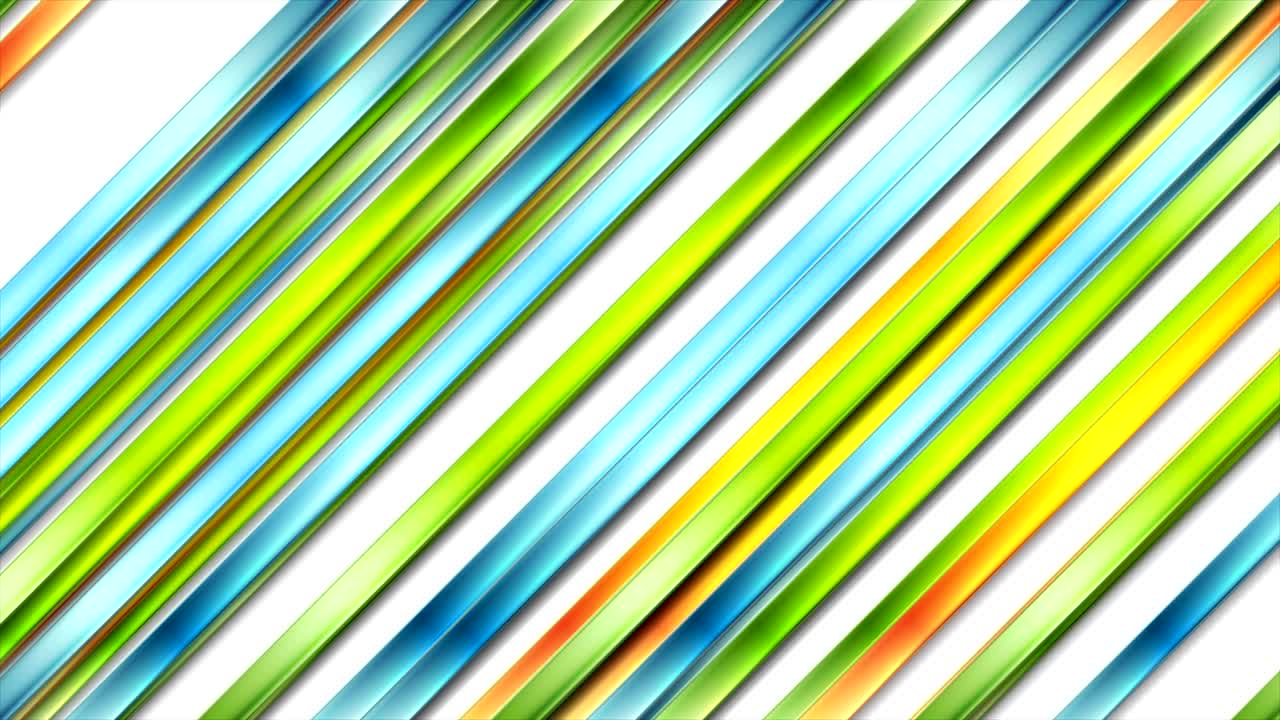 animación de video de rayas brillantes abstractas y coloridas