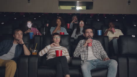 moviegoers in a cinema