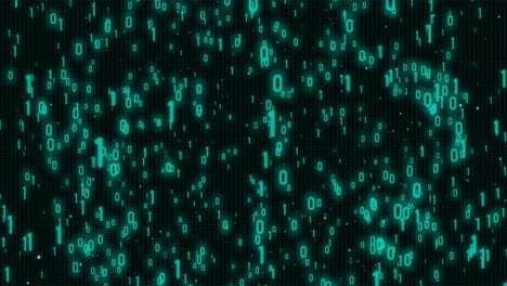 green digital number security flickering fall down motion