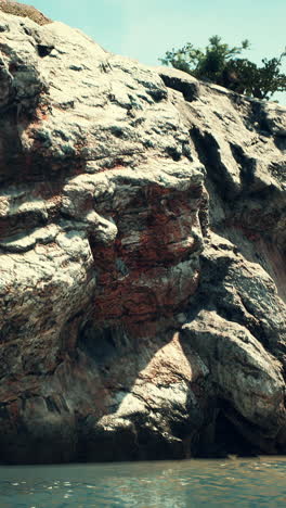 rocky cliffs and ocean