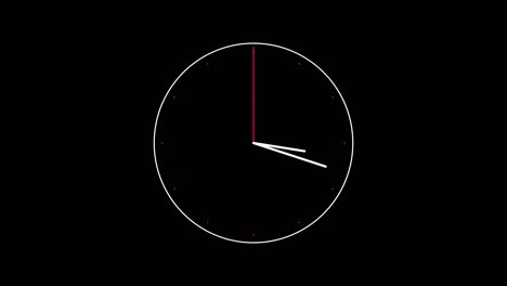 clock one-hour animation