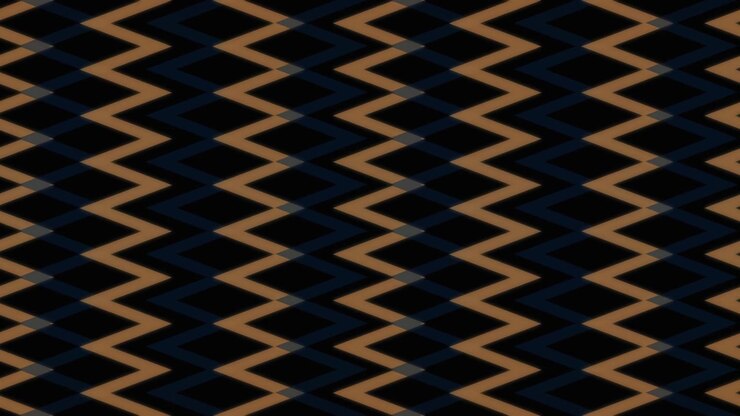 Abstract Geometric Pattern with Moving Zigzag Lines