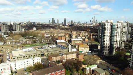 Hermosa-Vista-Aérea-De-Edificios-En-La-Ciudad-De-Londres