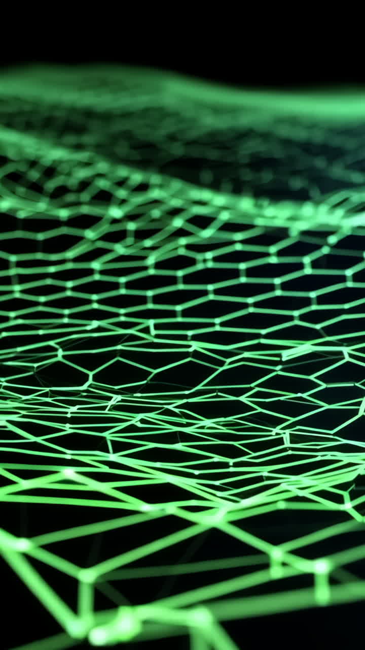 A green and black image of a patterned surface. The image is of a computer screen or a video game