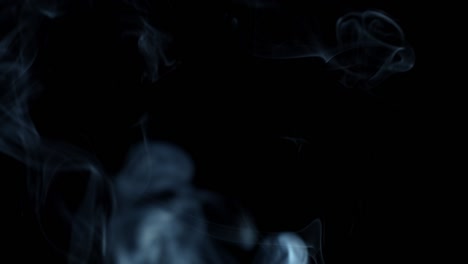 strip of smoke on black background moving up.